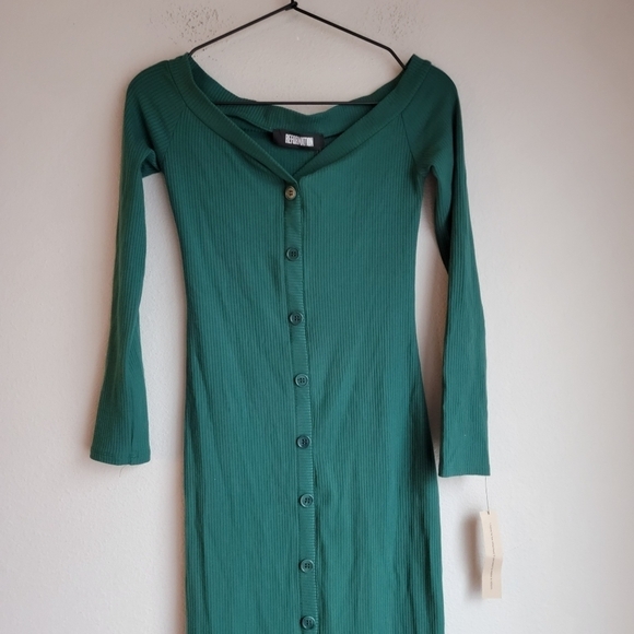 Reformation Cora Dress in Emerald size S NWT - Picture 7 of 11